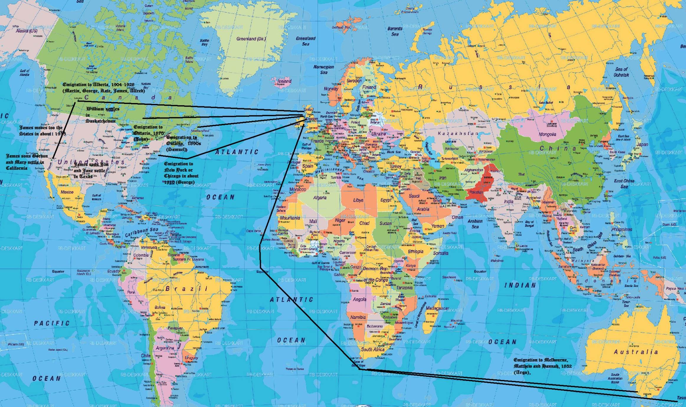 A map of the world
Description automatically generated